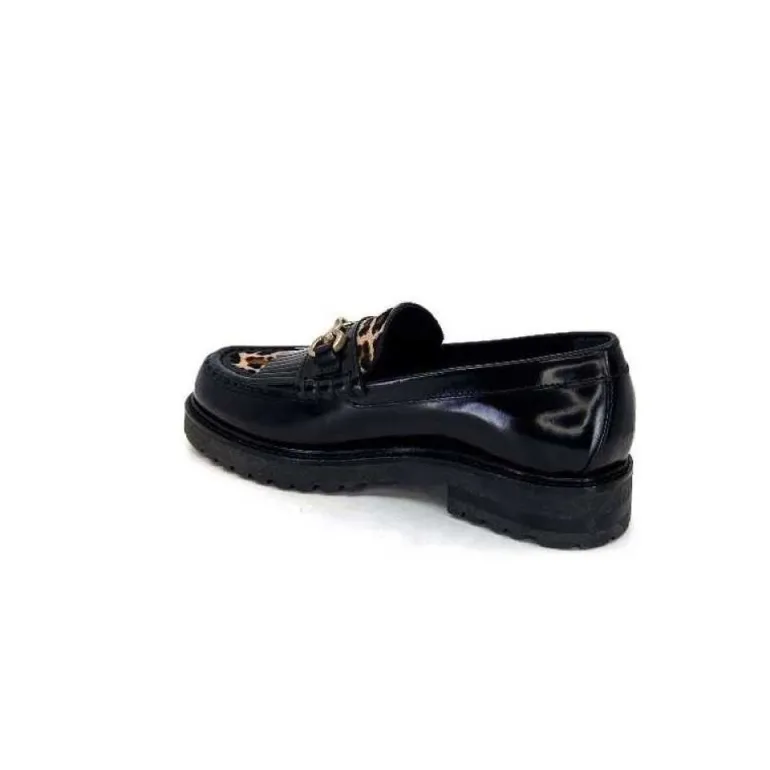 Triver Flight 707.01B Cuir Noir Poulain Leo