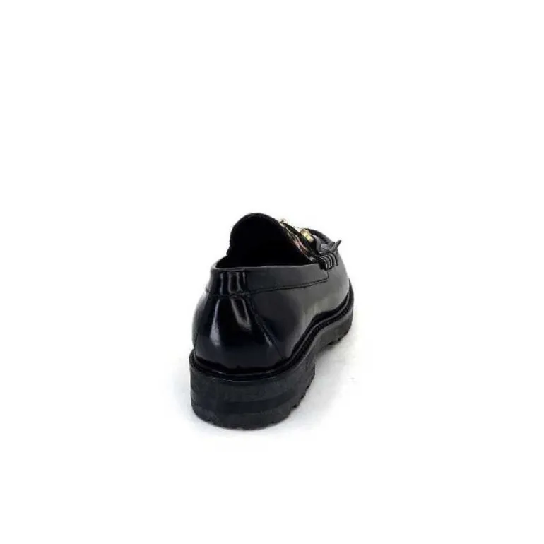 Triver Flight 707.01B Cuir Noir Poulain Leo
