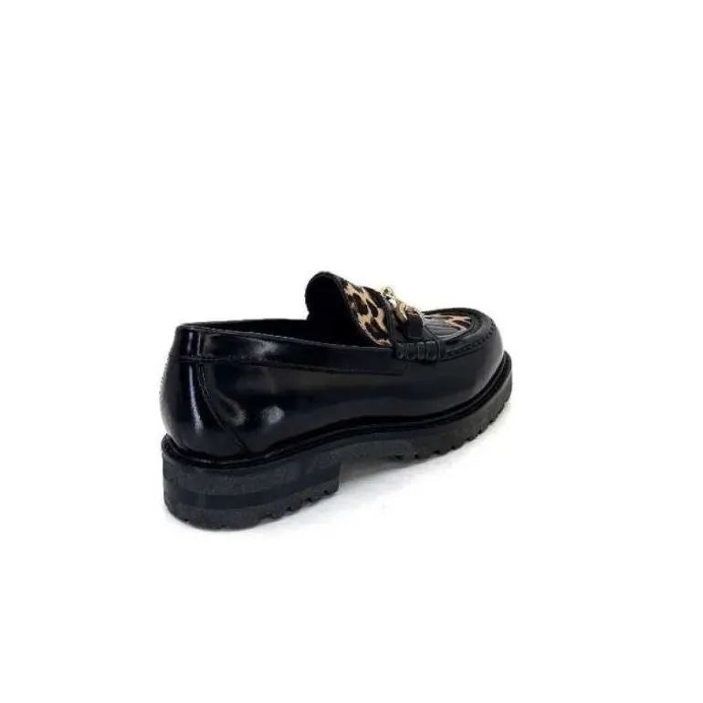 Triver Flight 707.01B Cuir Noir Poulain Leo