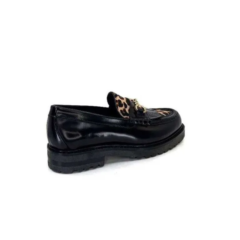 Triver Flight 707.01B Cuir Noir Poulain Leo