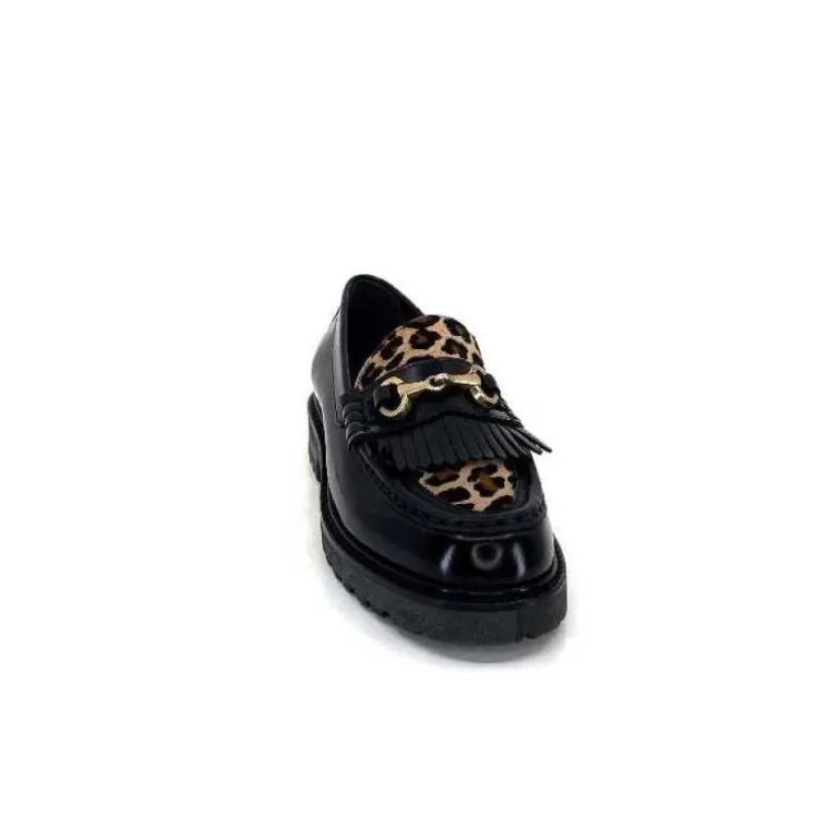 Triver Flight 707.01B Cuir Noir Poulain Leo