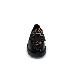 Triver Flight 707.01B Cuir Noir Poulain Leo