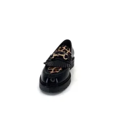Triver Flight 707.01B Cuir Noir Poulain Leo