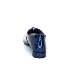 Xavier Danaud Cross Cuir Vernis Bleu