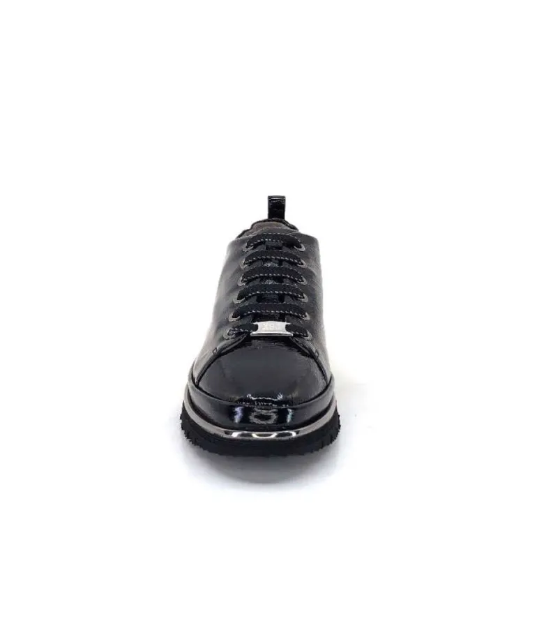 Xsa 9721 Cuir Vernis Noir